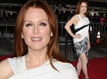 Julianne Moore, 53, looks like a woman half her age as she shows off flawless porcelain skin and slender figure at première