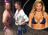 'Too many bikini models in 1 room': Kate Upton teaches her beau's scantily-clad Tigers teammate Bryan Holaday the intricacies of swimsuit modelling