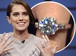 'It was the best kind of surprise': Allison Williams reveals fiancé Ricky Van Veen pulled off the ultimate shock proposal as she flashes huge diamond