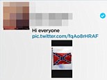 Loaded image: One student posted a picture of a Confederate flag