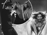 Beyonce strikes a series of sultry poses as she shows off her incredibly toned figure in raunchy snaps from UK tour with Jay Z