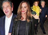 Double date: Charles Saatchi and Trinny Woodall dine with Trevor Eve and his wife Sharon Maughan at Colbert restaurant in Sloane Square