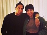 'He's alright with me!' Jennifer Hudson gushes over Jay-Z in fawning Instagram post... as she shows off her slimline figure in see-through top