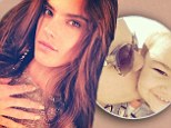 'Love of my life!' Alessandra Ambrosio gives 22-month-old son Noah a tender kiss in touching family snap