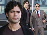 Hunky street! Adrian Grenier joins a spiffy Jeremy Piven to film new movie with the boys of Entourage