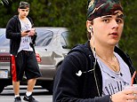 Trying to get ripped? Prince Jackson was seen leaving a gym in Los Angeles on Monday