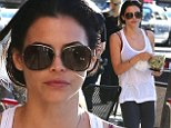 Healthy eating: Jenna Dewan Tatum seemed to give a clue as to how she maintains her figure as she picked up a salad for lunch in Hollywood on Monday