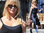 Perfect poise! Goldie Hawn, 68, still has her dancer's edge in clingy tank top and jeans during solo shopping spree