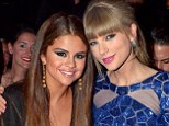 As they were: Then best-friends Taylor Swift and Selena Gomez hug as they sit side-by-side at the MTV VMAs last May; the two's relationship has reportedly soured following Selena's reunion with Justin Bieber