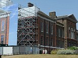 Refrubishment: Kensington Palace, pictured last summer, is being renovated. Apartment 1A, a 20-room complex, is being made ready for new arrivals