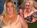 'We've both had kids out of wedlock!' Mama June compares herself to Kim Kardashian... as she pops out of her Halloween dress