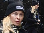Madonna is suspiciously puffy as she goes make-up free to the Kabbalah Centre for Purim