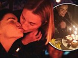 How I met your mother: Birthday girl Ruby Rose plants a kiss on her 'Mrs' Phoebe as the mother of the bride watches on