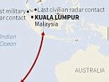 It could be anywhere: Malaysian authorities have called on Australia to broaden its search in the Indian Ocean