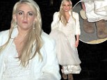 And the bride wore... UGGs: Britney Spears' little sister Jamie Lynn sports wooly boots under her wedding dress