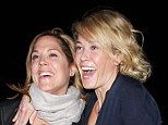 Good times: Chelsea and Mary are in high spirits during their latest night out in Los Angeles