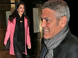 A bit too much sun George? Clooney shows off his tan on dinner date with rumoured new girlfriend Amal Alamuddin after their romantic holiday in Tanzania and Seychelles