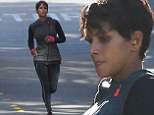 Television show: Halle Berry was filmed running on Thursday while on the set of her new TV series Extant in Los Angeles