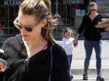 Cheat day! Jennifer Garner grabbed pizza with her daughter Seraphina in Santa Monica, California on Friday