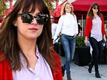 She got it from her momma! Dakota Johnson and mom Melanie Griffith show style runs in their blood as they step out in chic ensembles