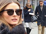 The (chilly) City! Olivia Palermo fashionably bundles up for brunch with fiancé Johannes Huebl in New York
