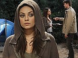 Mila Kunis sparks a romance with fiance Ashton Kutcher on Two And A Half Men... as the couple are 'expecting their first child'