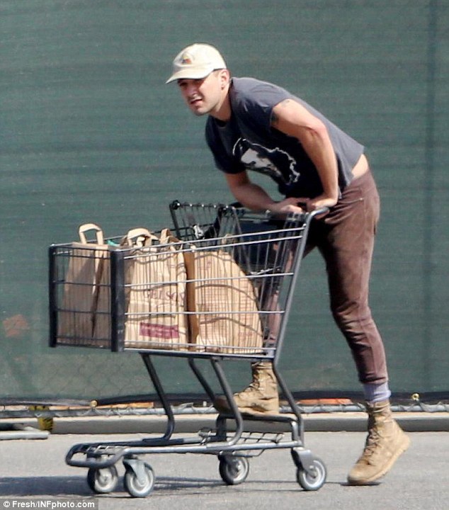 He must wheely like that outfit! Shia LaBeouf headed out to his local Gelson's supermarket with girlfriend Mia Goth (not pictured) on Saturday, sporting a freshly-shaved face but the exact same clothes he was spotted in two days earlier