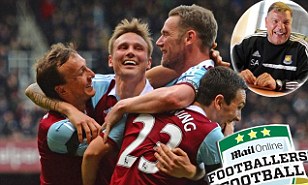 Happy days: Matt Taylor is pleased with West Ham's form