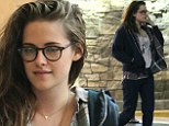 Barefaced Kristen Stewart sports her signature low-key style as she goes on grocery run with friend