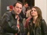 PICTURED: Keri Russell enjoys 'date night' at the theatre with her Americans co-star Matthew Rhys
