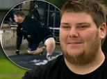'I felt like a teabag getting dunked up and down': The Biggest Loser's Big Kev plunges to the floor in a harness as he fights to stay in the competition