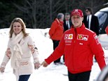Corinna Schumacher, left, wants to bring her husband, right, home from hospital - even if he never wakes up