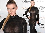 Sheer daring! Joanna Krupa wore a sheer metallic black and gold gown as she attended the Humane Society of the United States 60th Anniversary Benefit Gala in Los Angeles on Saturday