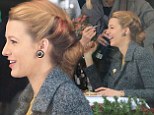 Ladies who lunch: Blake Lively gets a retro makeover as she films scenes with Ellen Burstyn for The Age Of Adaline