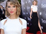 Now SHE looks like trouble! Taylor Swift ditches the girlie dresses to slink onto the ACM red carpet in a sexy crop top and slit skirt