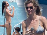 Gisele Bundchen enjoys a day of water sports while holidaying in her native Brazil