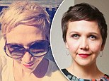 Blonde ambition! Maggie Gyllenhaal experiments with hair colour and swaps her brunette mane for a fun platinum style