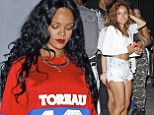 West Hollywood, CA - Karrueche Tran laughs it off after a near run-in with Rihanna at Greystone Manor.  Karrueche and friends reportedly left the club as soon as the pop star and her entourage showed up at the club