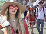 Actress Vanessa Hudgens and her beau Austin Butler attend the final day of weekend 1 at the 2014 Coachella Music Festival