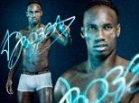 New look: Didier Drogba has launched a men's underwear range
