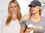 Get along: Lindsey Vonn, shown in February in Los Angeles, and Elin Nordegren, shown in August 2013 in Florida, reporedly have become close friends