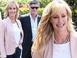 The good wife! Taylor Armstrong brings along new husband John Bluher as she appears on Extra