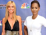 It's a jungle out there! A leopard print Heidi Klum wins the fashion wars against Mel B on the America's Got Talent red carpet
