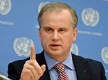 'We are in danger': Ukrainian deputy foreign minister Danylo Lubkivsky told a U.N. press conference that he fears invasion