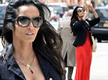 Orange you glad she's your girlfriend! Padma Lakshmi steps out in bright dress for the first time since it was revealed she's dating Richard Gere