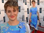 A sea change: Shailene Woodley wears an ocean blue dress and beached-out hair as she promotes The Fault In Our Stars in Miami