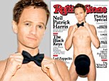 Neil Patrick Harris poses nude on Rolling Stone cover... with just some perfectly placed headgear protecting his modesty