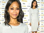 Back to her stylish best! Zoe Saldana is minimalist chic in fitted sweater dress after fashion fail at the Met Gala