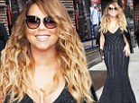 Mariah Carey puts on eye-popping display in low-cut frock as she arrives at David Letterman to promote new album