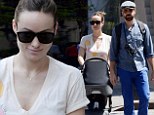 'Best day of the year!' Olivia Wilde celebrates first Mother's Day as she enjoys stroll with Jason Sudeikis and baby Otis